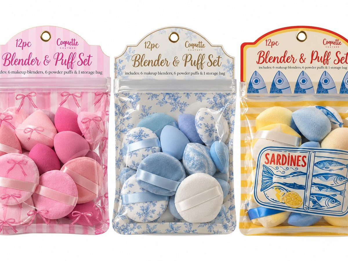 12pc Powder Puff & Blender Set