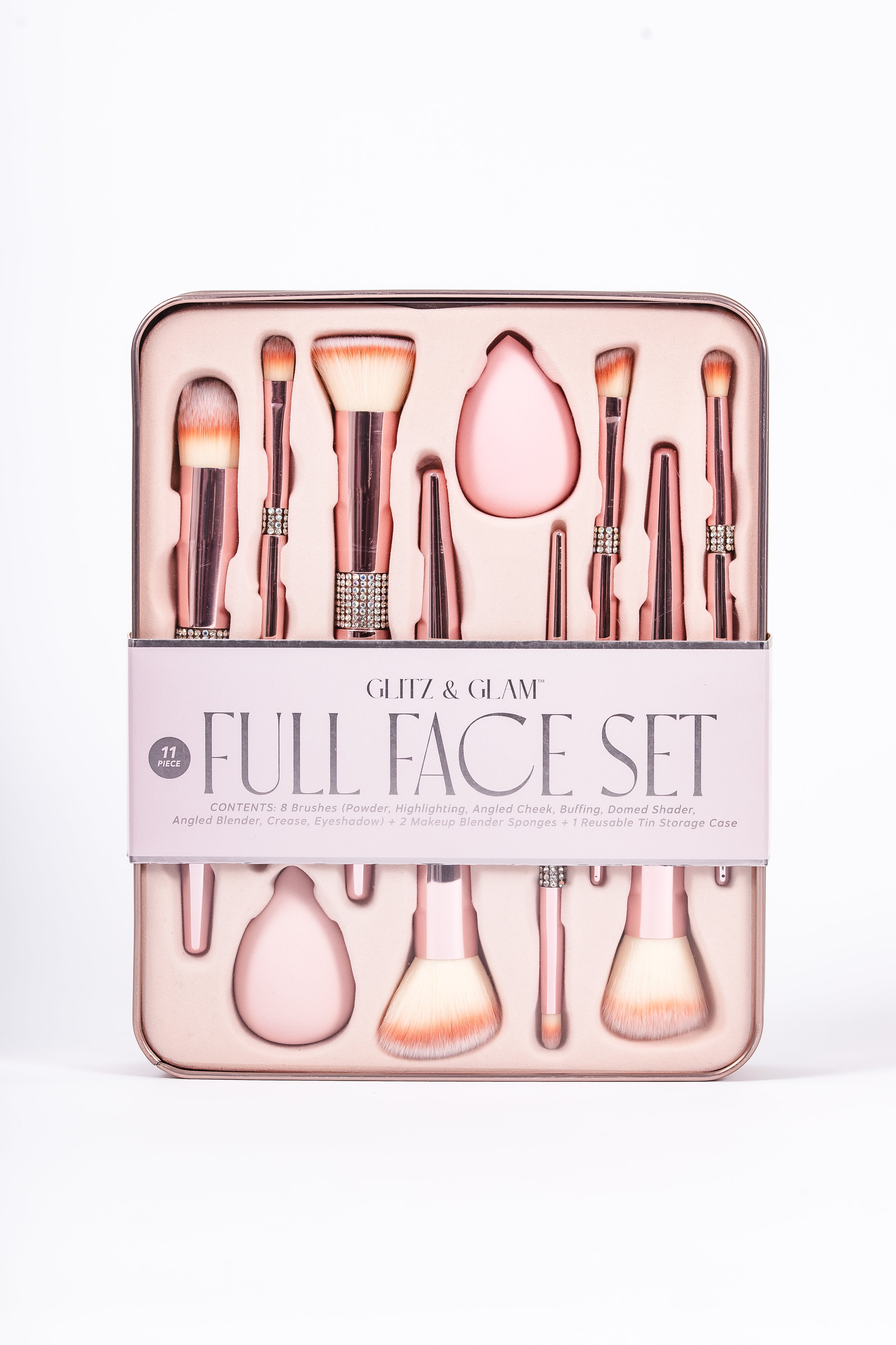 HIMALAYAN SALT Glitz & Glam | 10pc Makeup Brush Set | GG4754