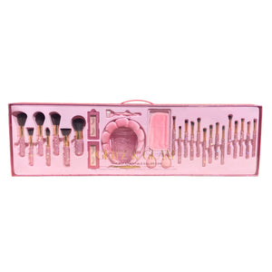 Dusty Rose Pink Mega Glitz & Glam | 30pc Essentials Collection Brush Set | PRE ORDER!