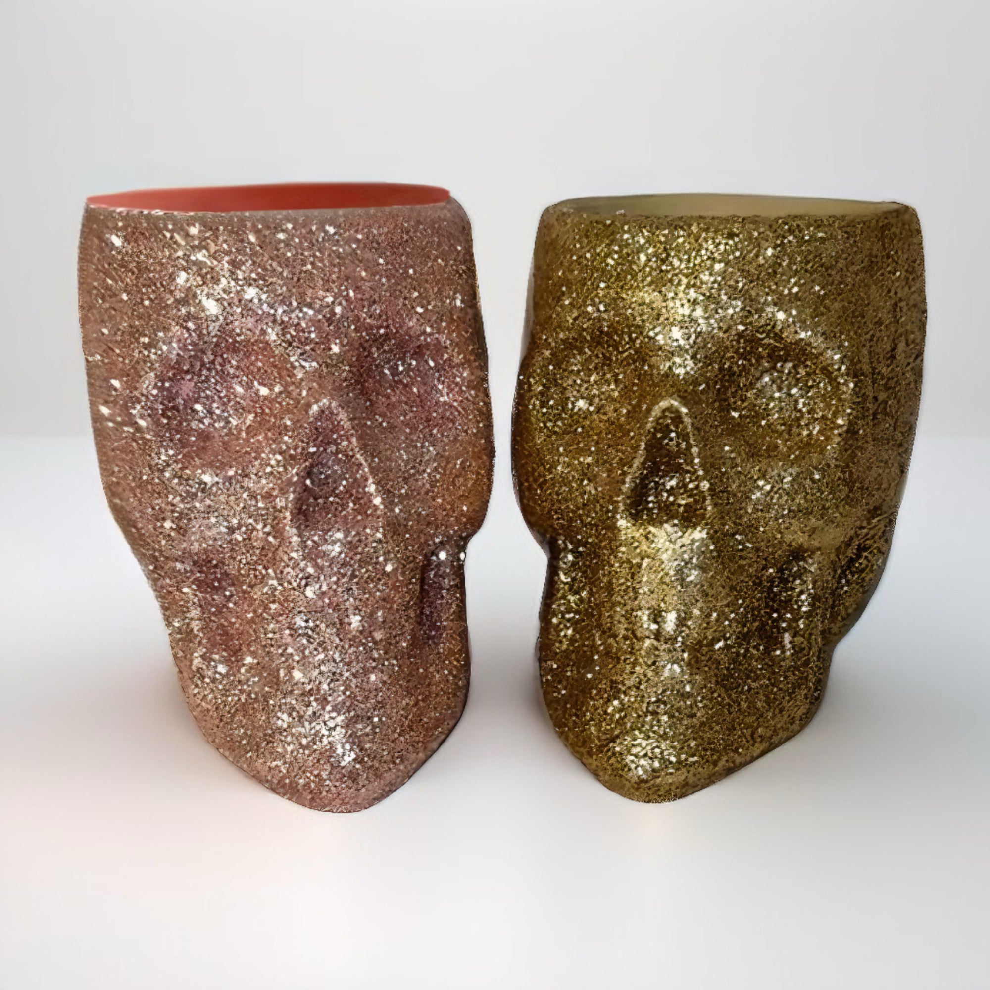Glitter Skull Makeup Brush Holder