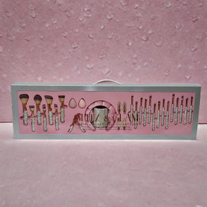 Silver/Pink Glitz & Glam | 30pc Essentials Collection Brush Set | MU9887