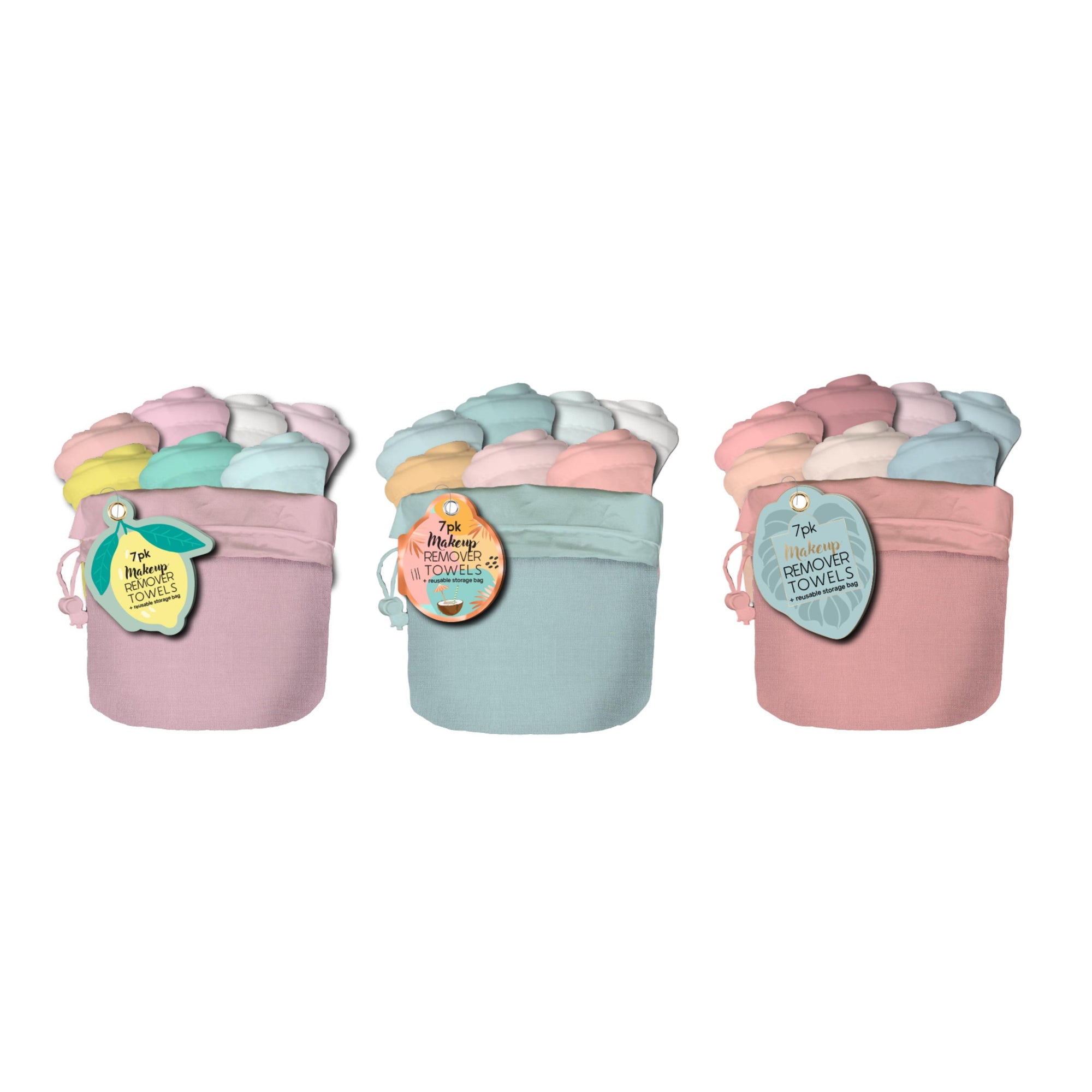 7pk Makeup Remover Towel in Bag