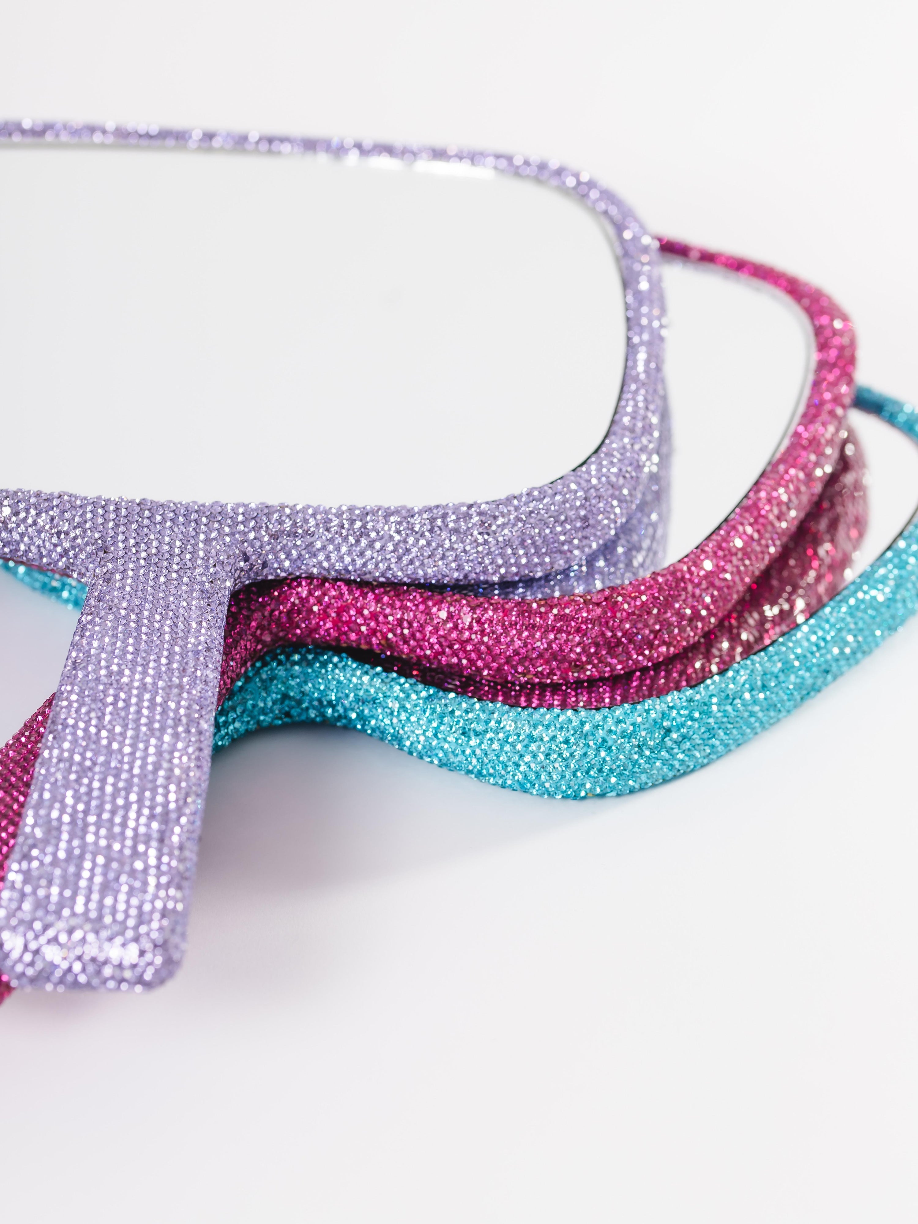 GLITZ & GLAM BLING HANDHELD MIRROR