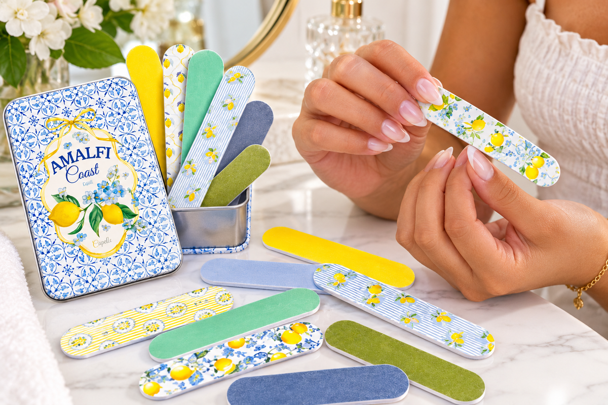 12pc mini nail files in tin