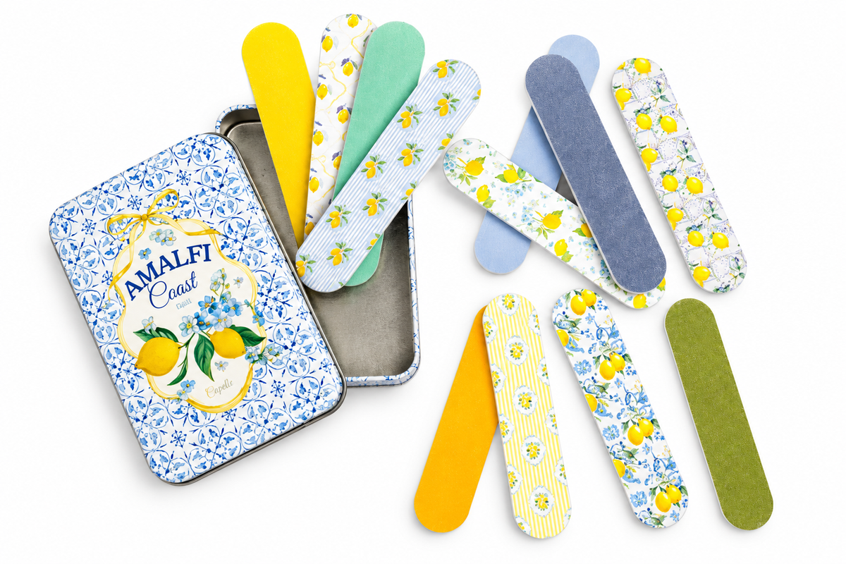 12pc mini nail files in tin