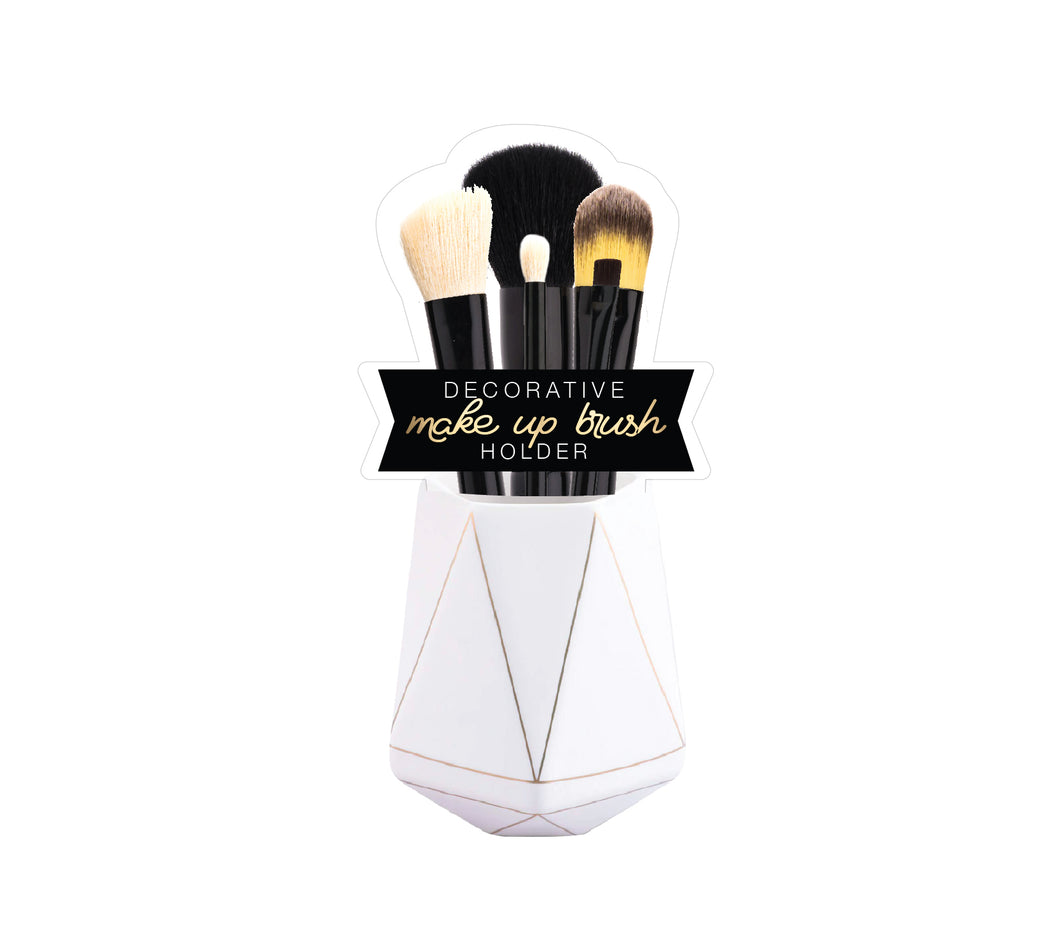 BellaPro WHITE ANGLES Makeup Brush Holder