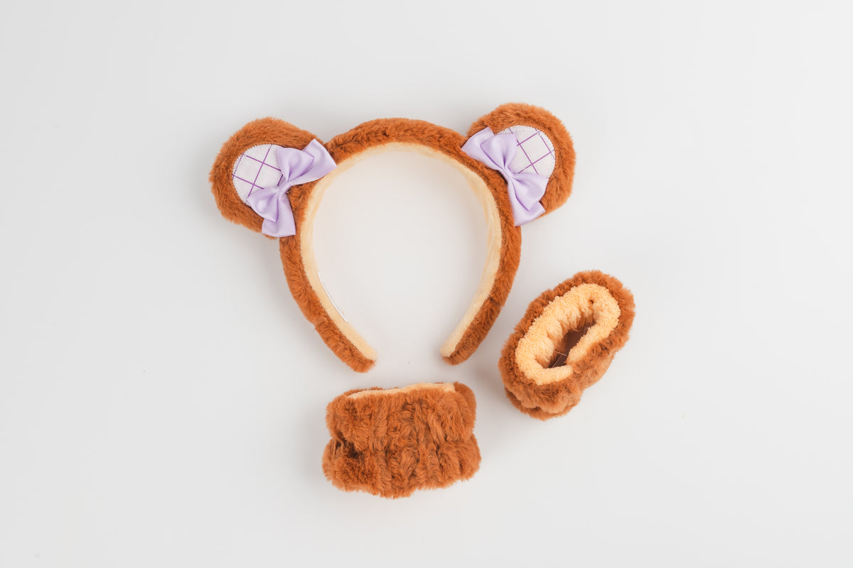 CL8633 Coquette Teddy Bear headband and two wristbands unboxed
