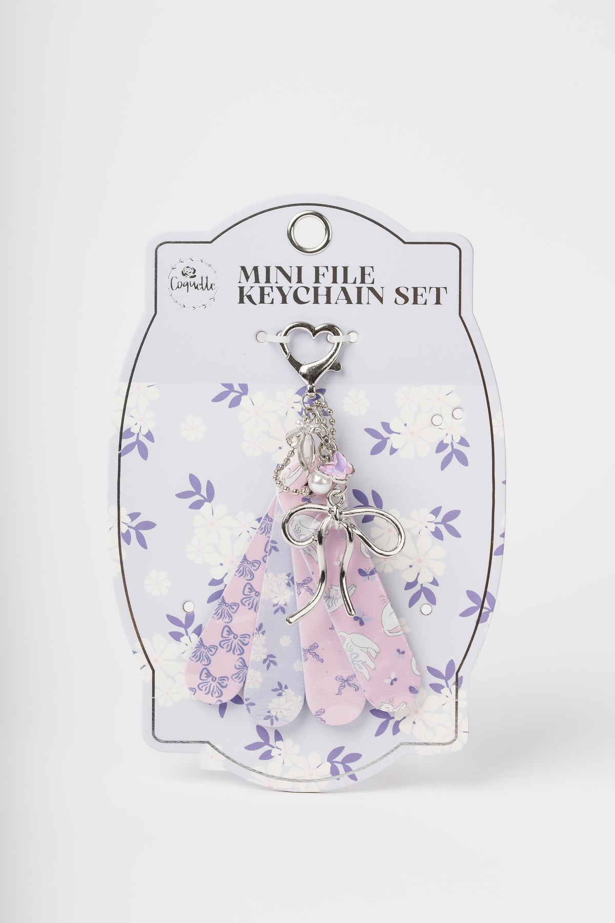 Coquette mini nail file keychain set COQ200 product photo