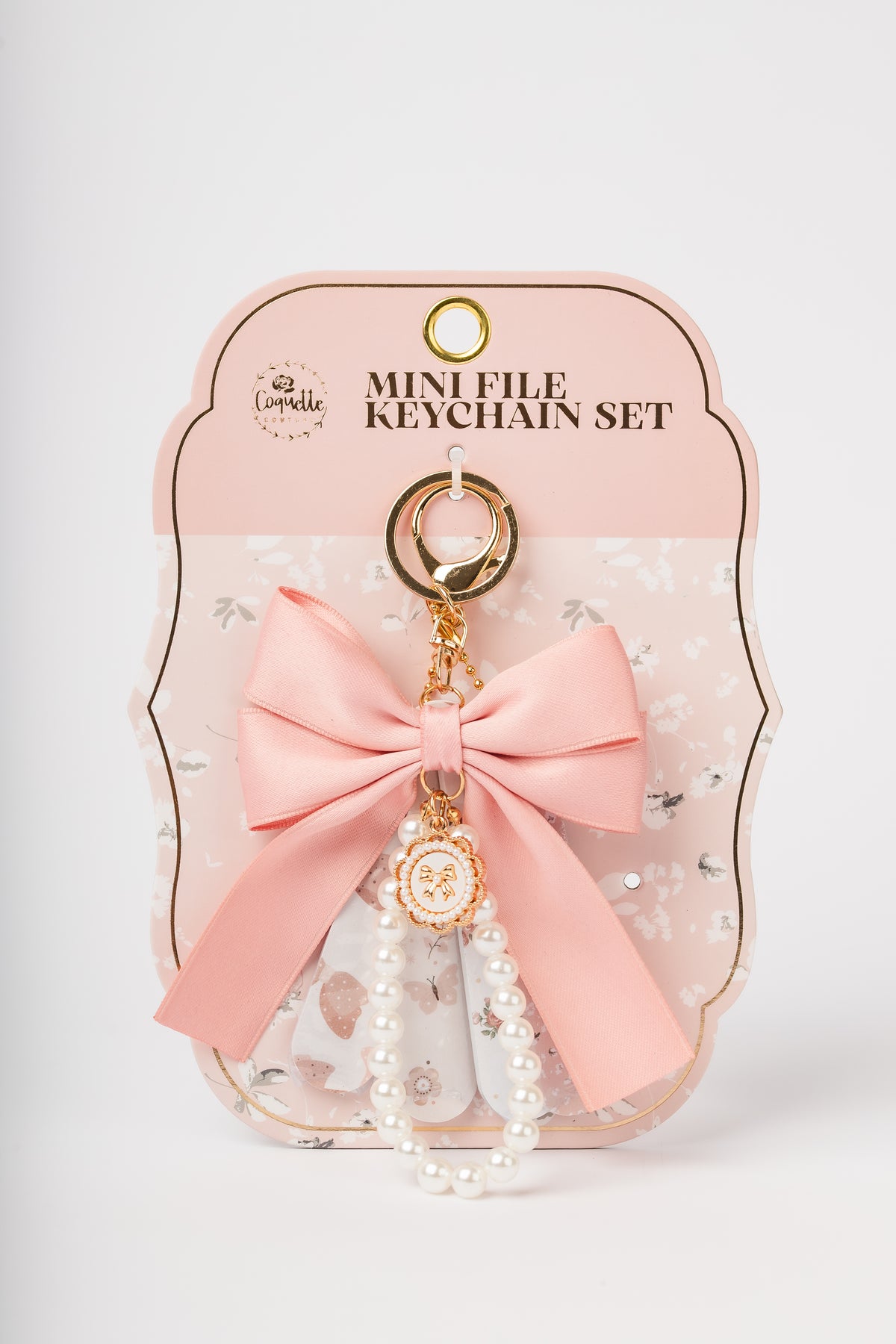 Coquette mini nail file keychain set COQ201 product photo