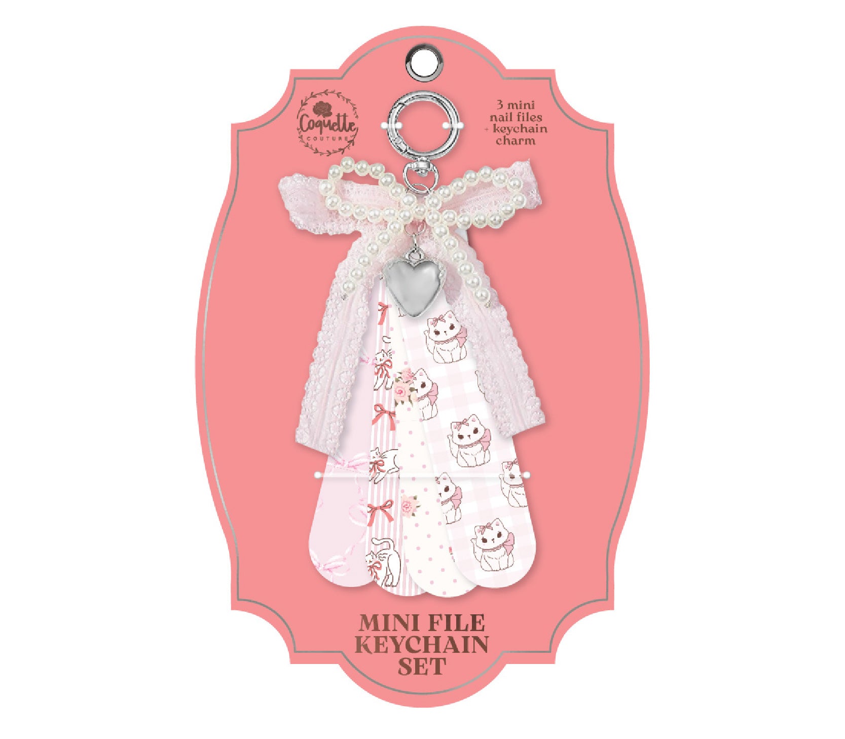 Nail file keychain set