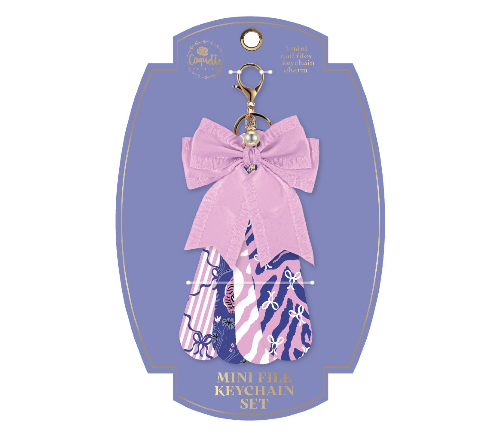 Nail file keychain set