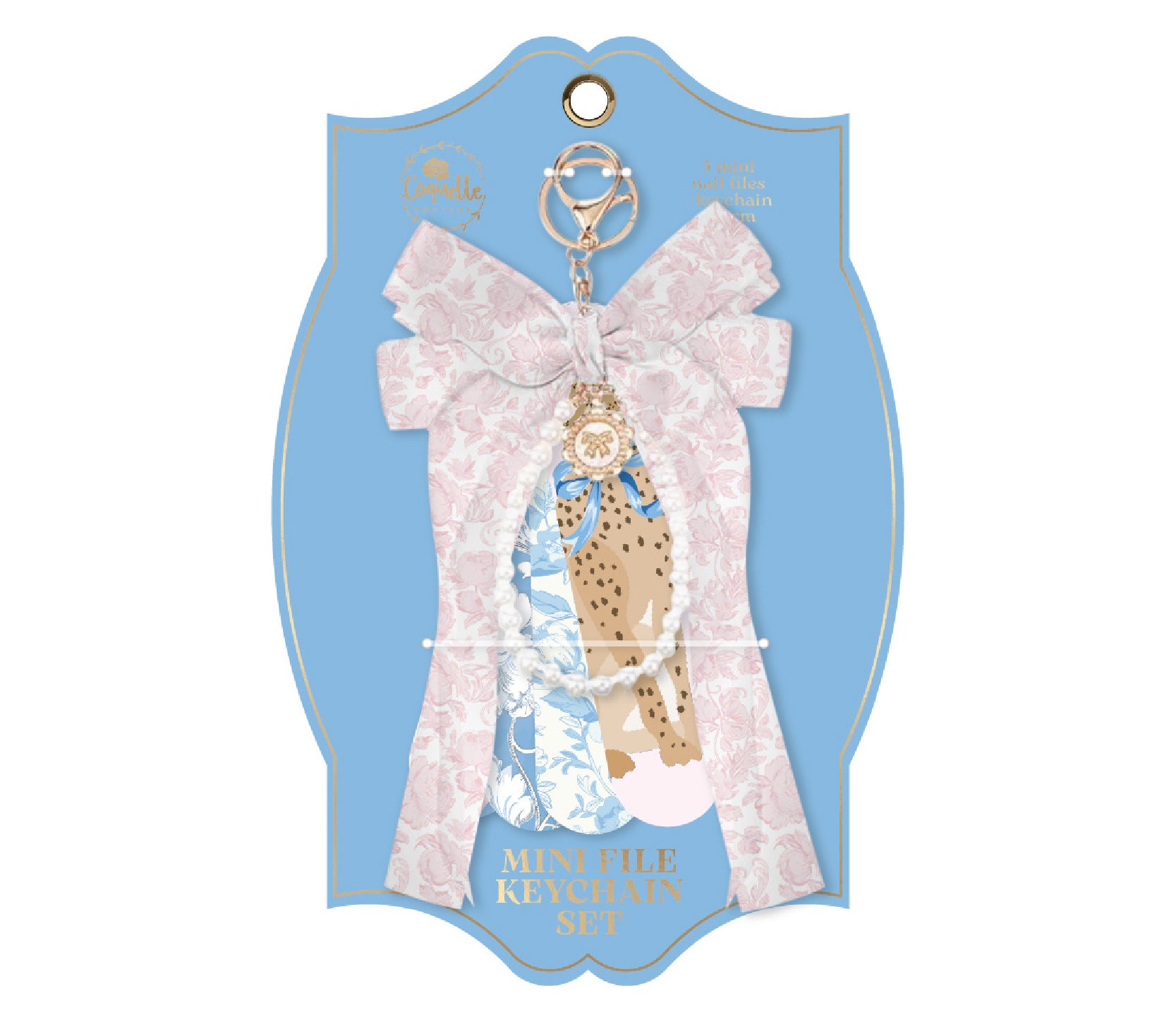 Nail file keychain set