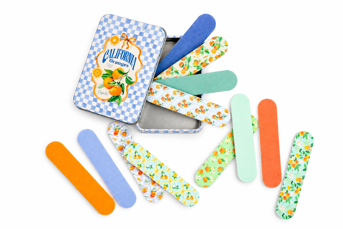 12pc mini nail files in tin