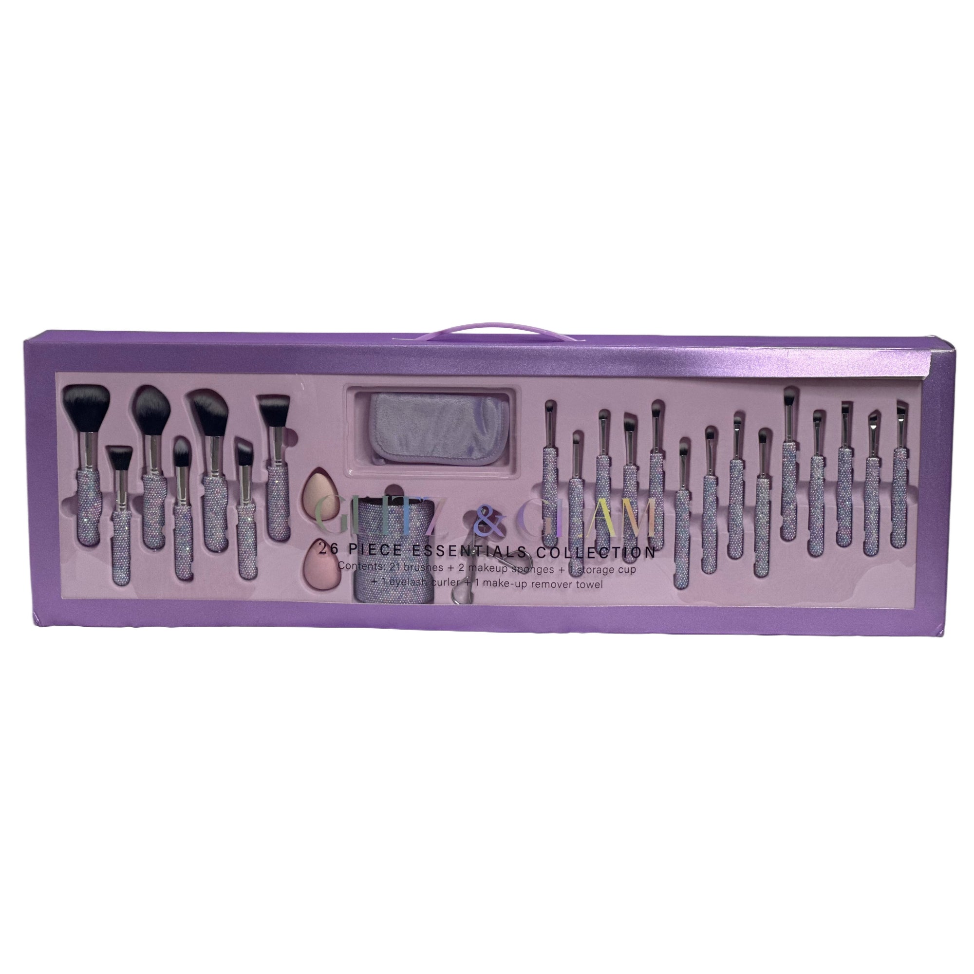 Blingy Pearl Glitz & Glam | 26pc Essentials Collection Brush Set | MU9690-DD