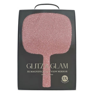 GLITZ & GLAM PINK BLING HANDHELD MIRROR | GG4324