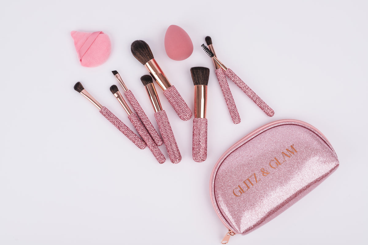 Glitz & Glam | 11pc Travel Make Up Brush Set