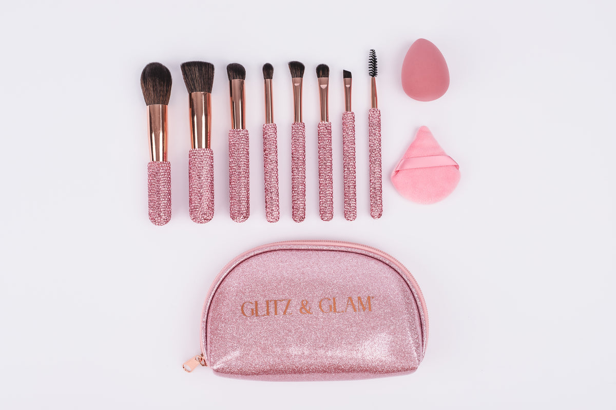 Glitz & Glam | 11pc Travel Make Up Brush Set