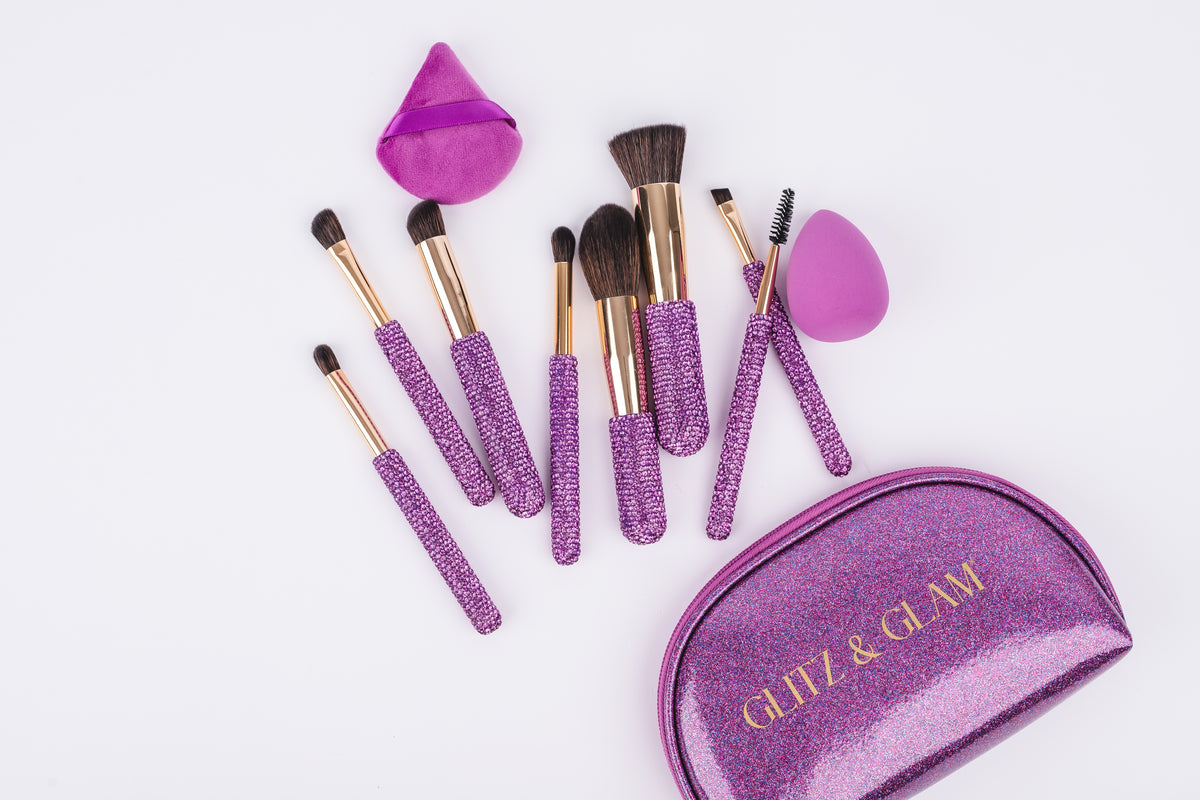 Glitz & Glam | 11pc Travel Make Up Brush Set