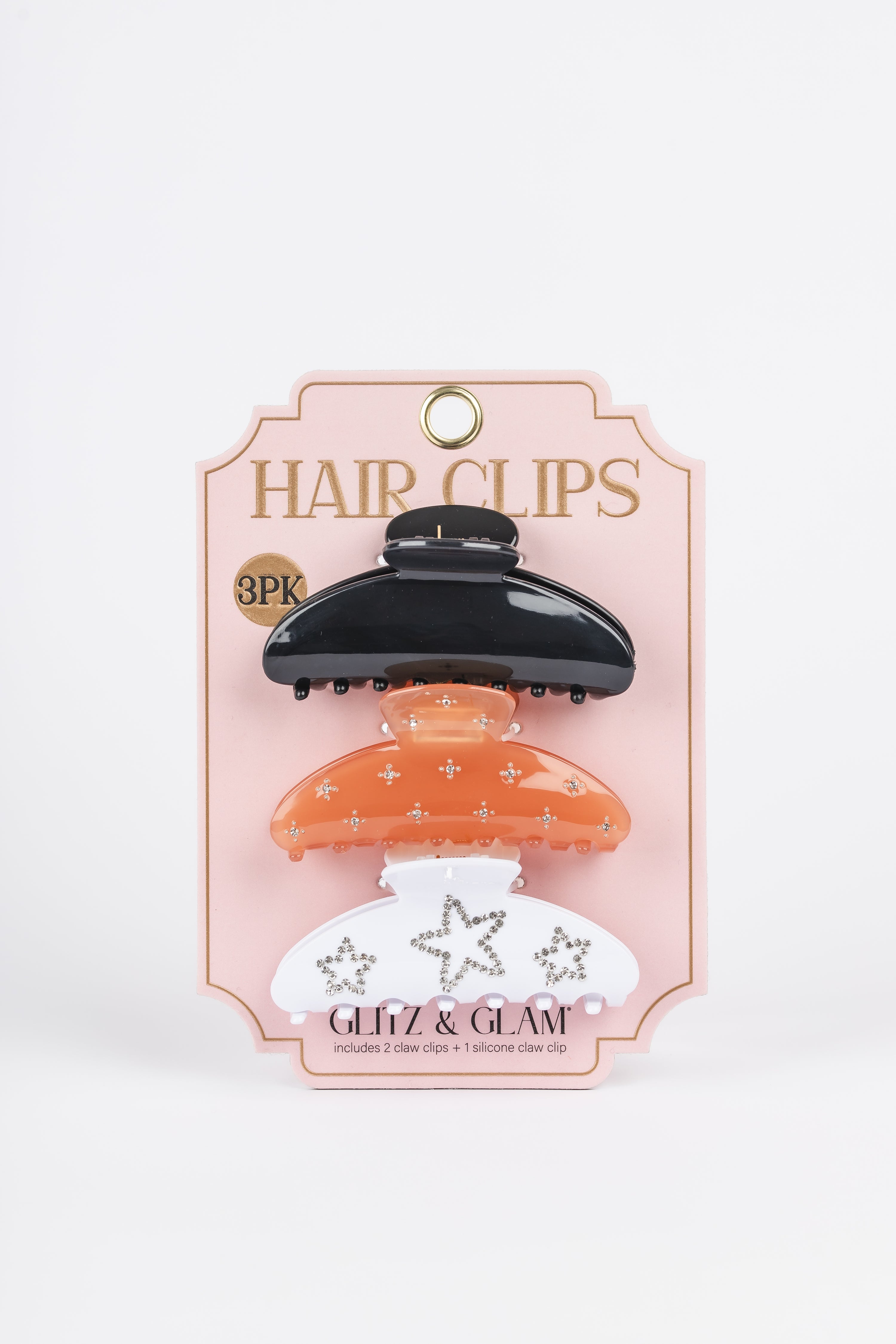 Glitz & Glam 3pc Claw Clip Set