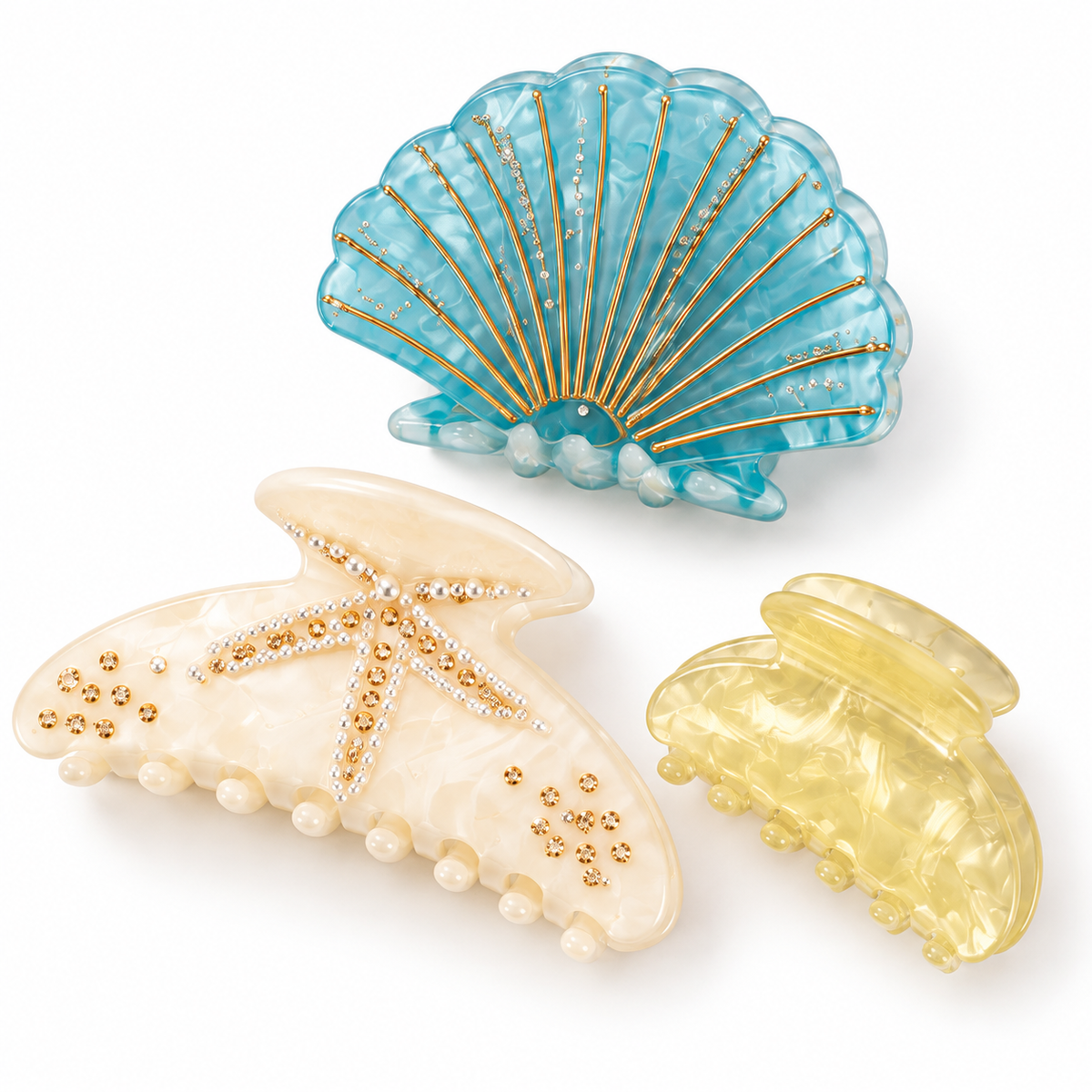 Coastal GG18858 three claw clip set, rendered from design reference
