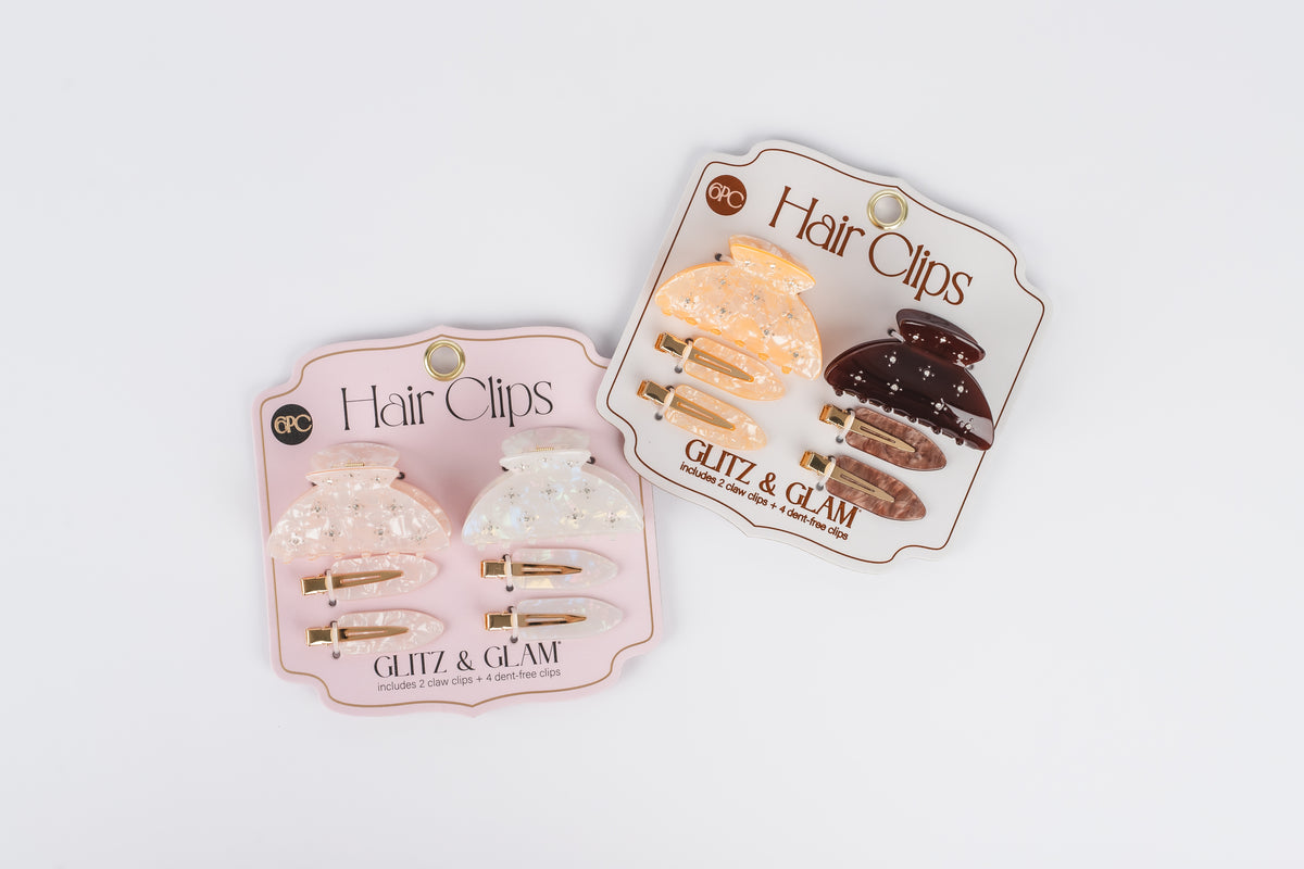 Glitz & Glam Claw Clip & Dent Free Set