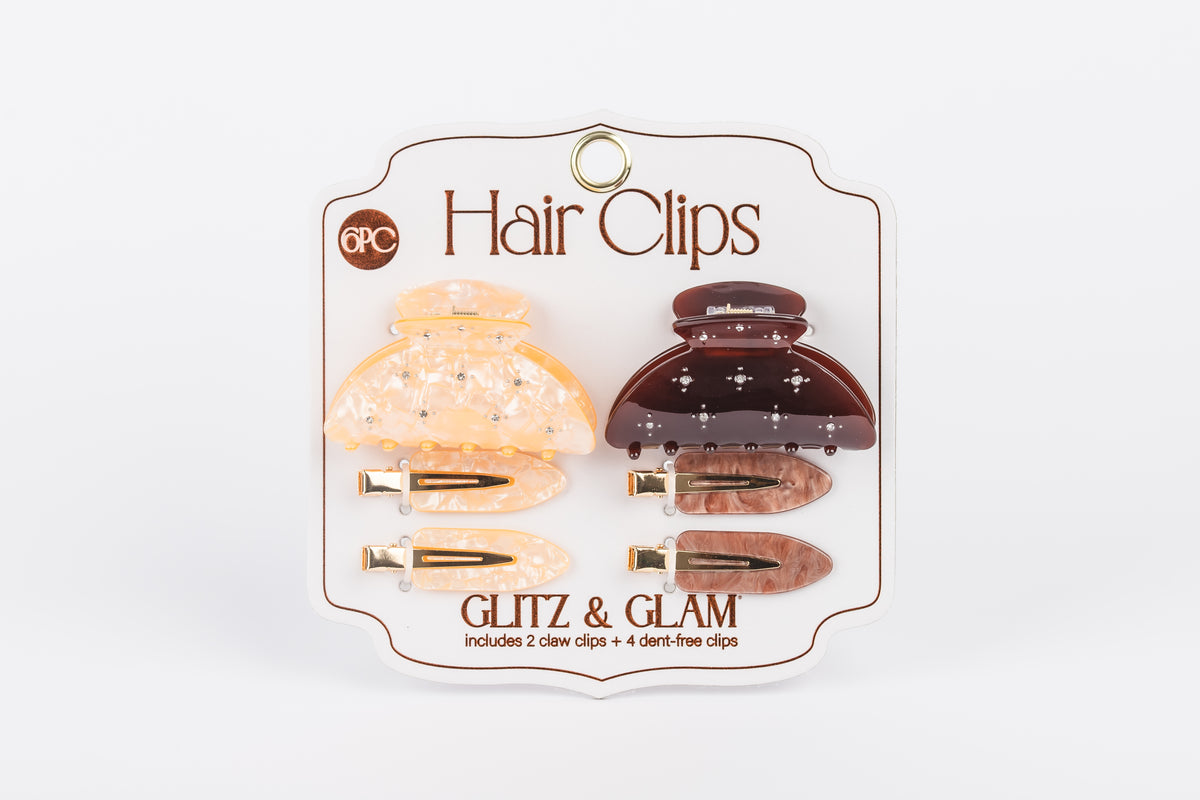 Glitz & Glam Claw Clip & Dent Free Set
