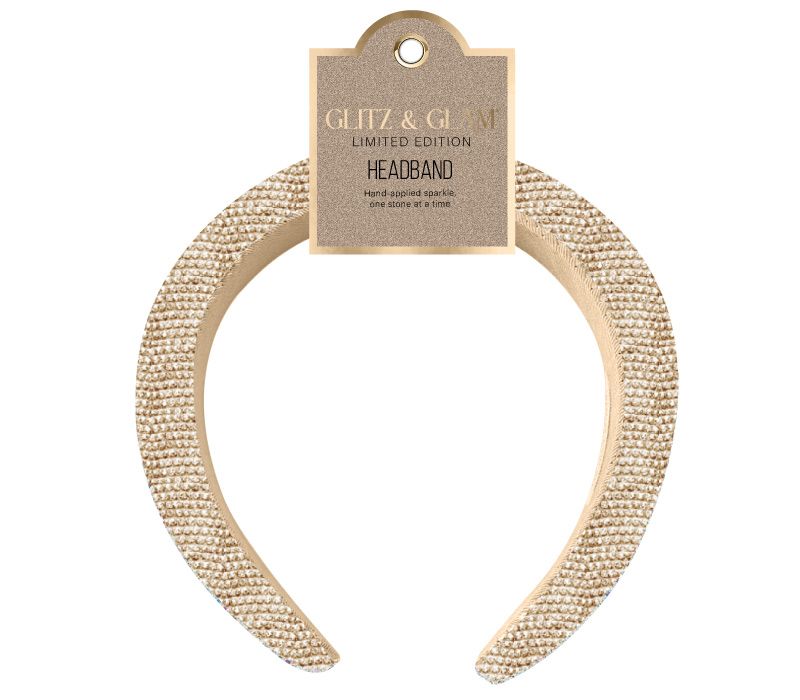 Glitz & Glam Gold bling headband, SKU GG19085