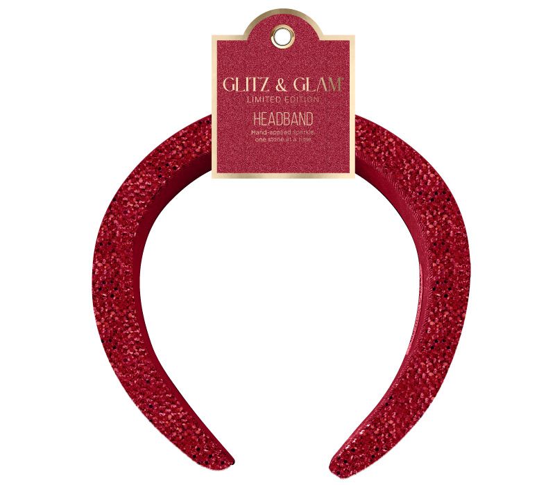 Glitz & Glam Ruby Red Slippers bling headband, SKU GG19182