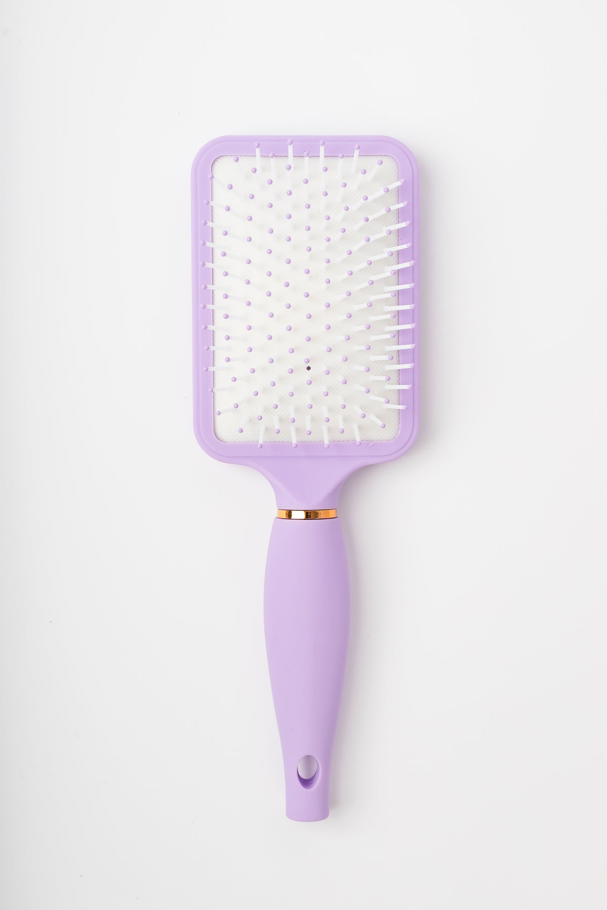 Light Violet GG26307 rectangle paddle brush bristle front