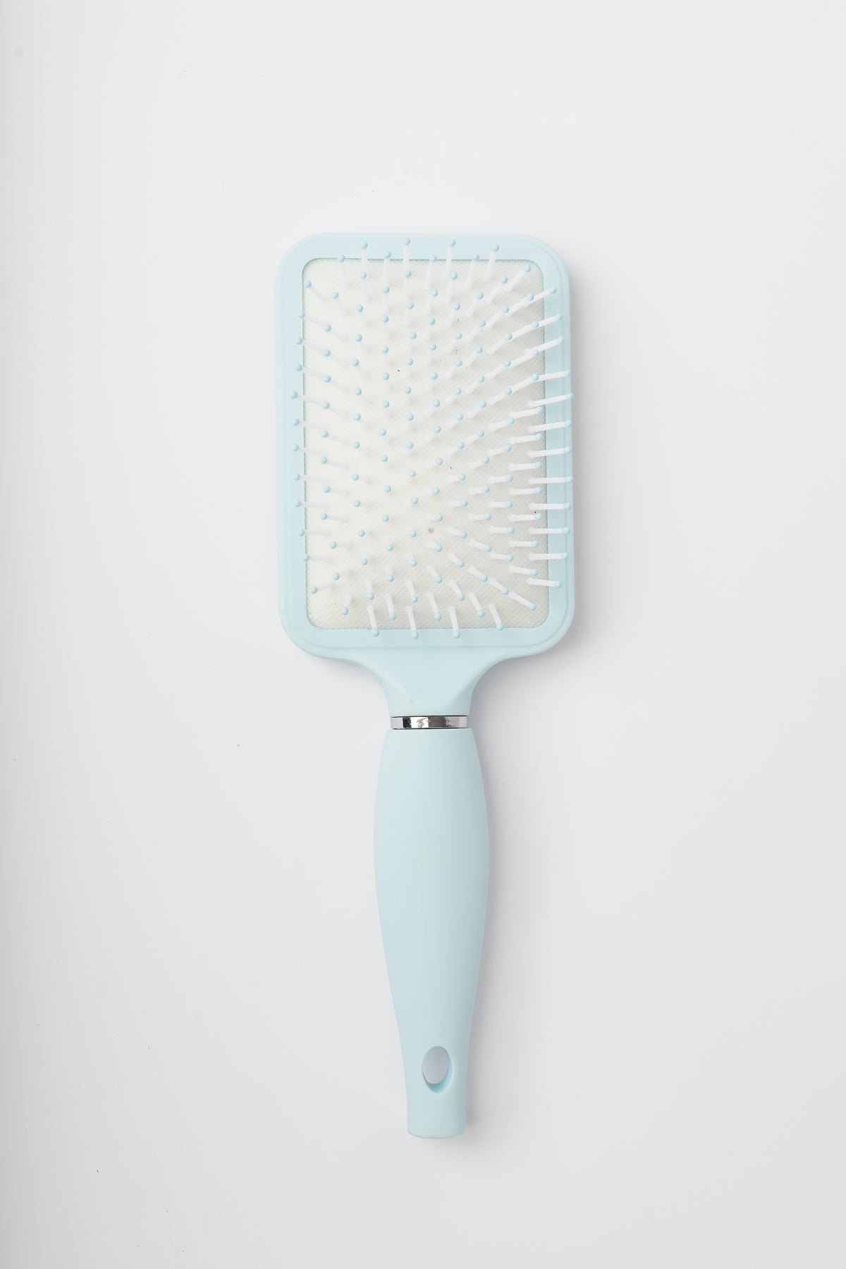 Icy Blue GG26308 rectangle paddle brush bristle front