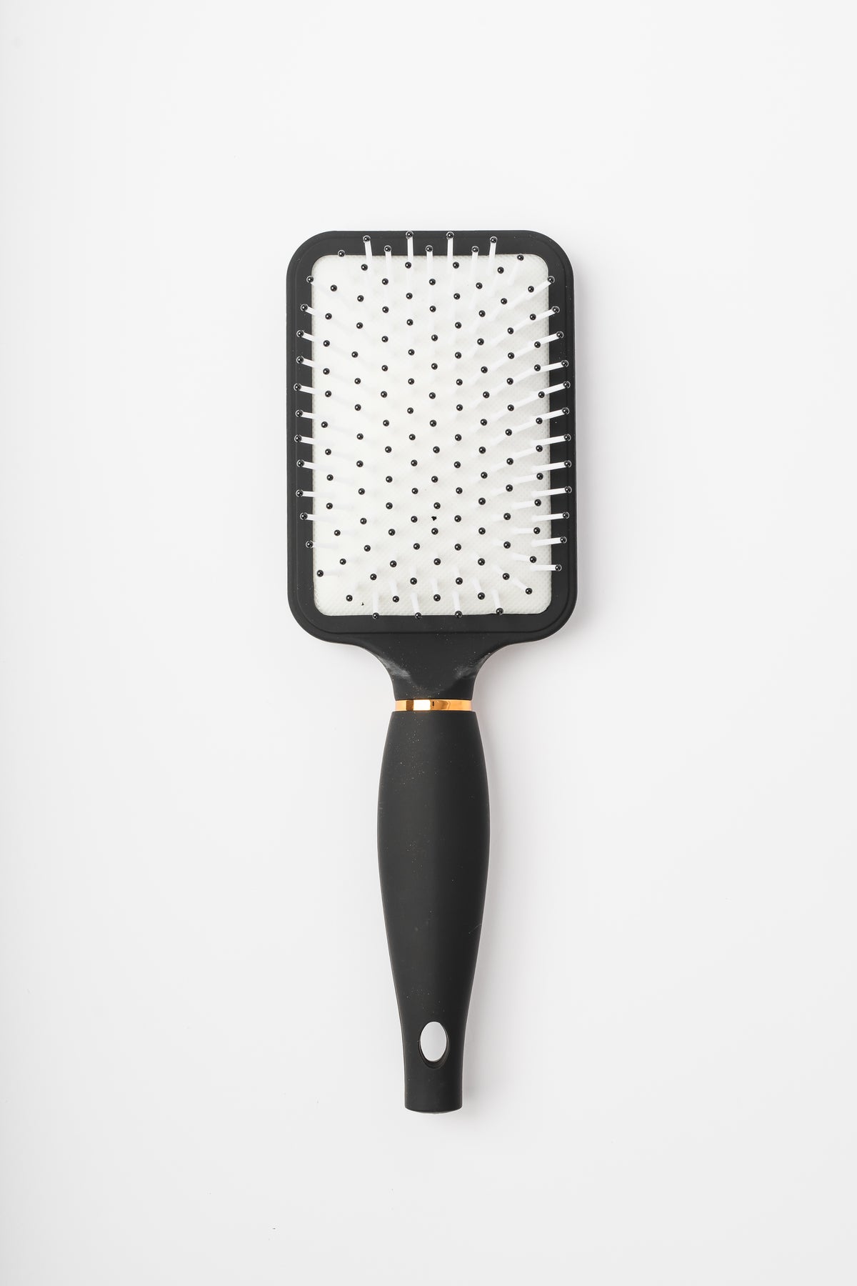 Black GG26309 rectangle paddle brush bristle front