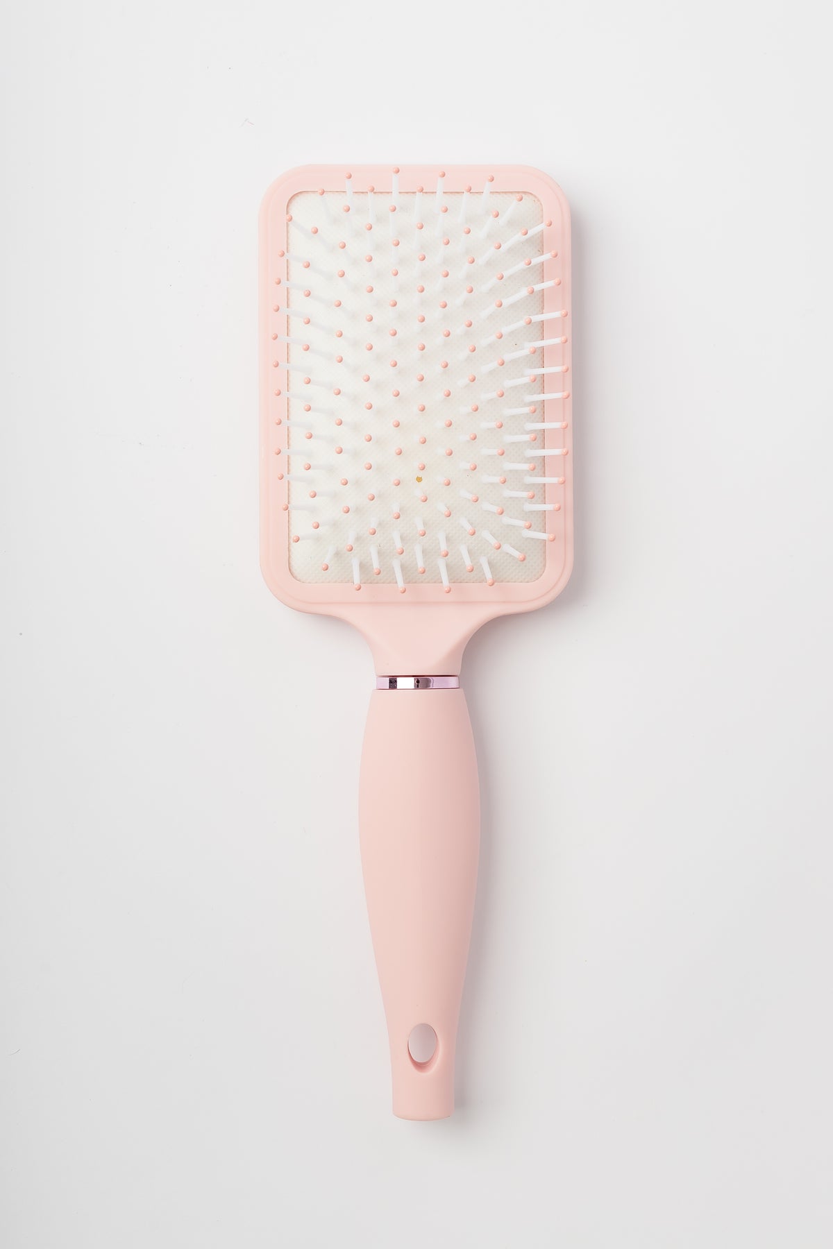 Rose Pink GG4330 rectangle paddle brush bristle front