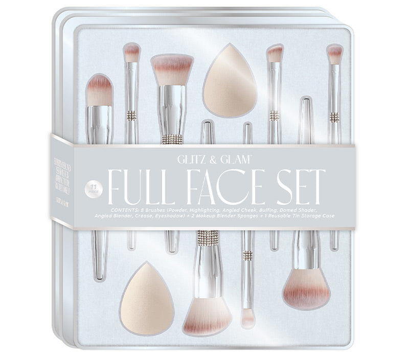 PRE-ORDER | PLATINUM CHROME Glitz & Glam | 10pc Makeup Brush Set | GG4756