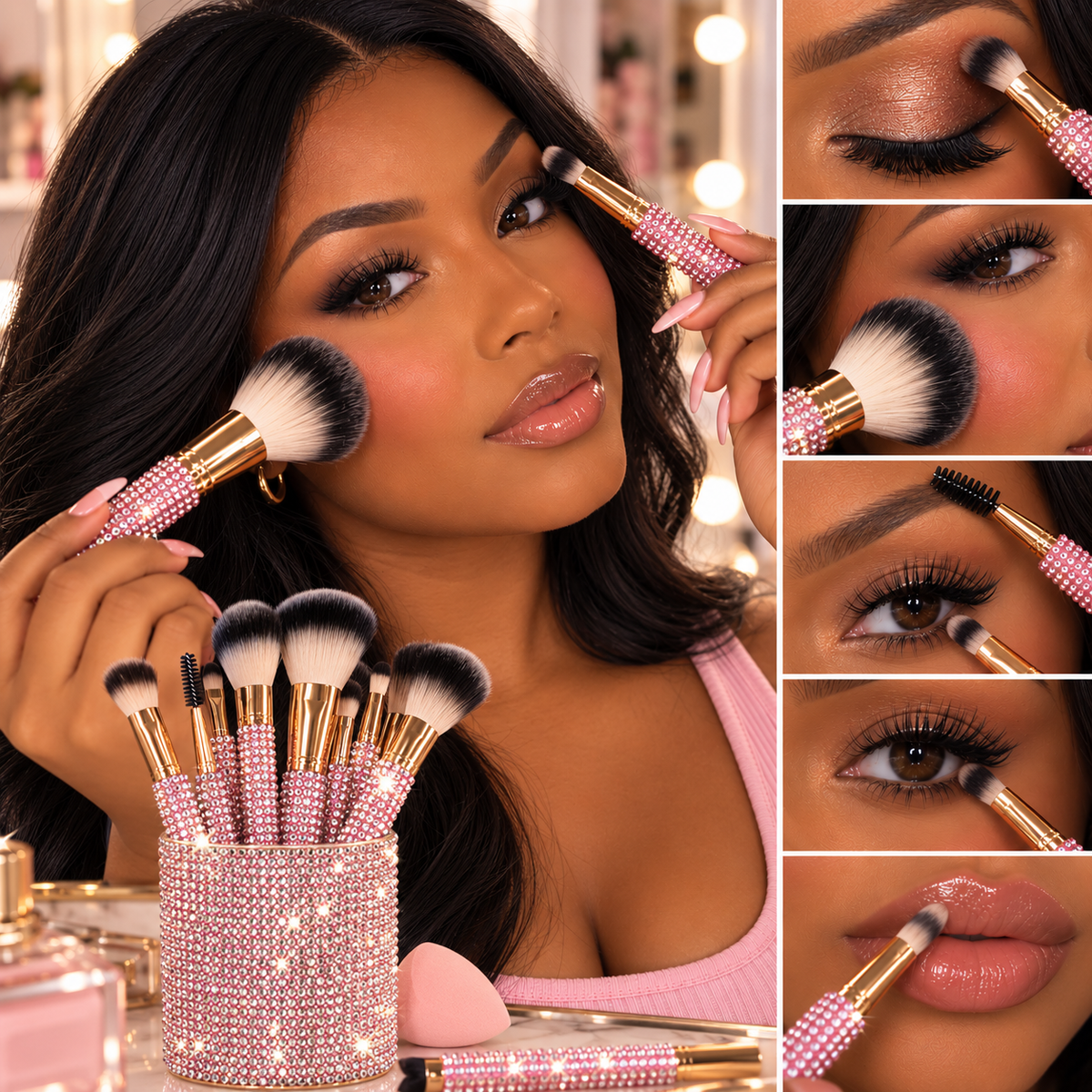 Pink Glitz & Glam | 29pc Essentials Collection Brush Set | MU9685