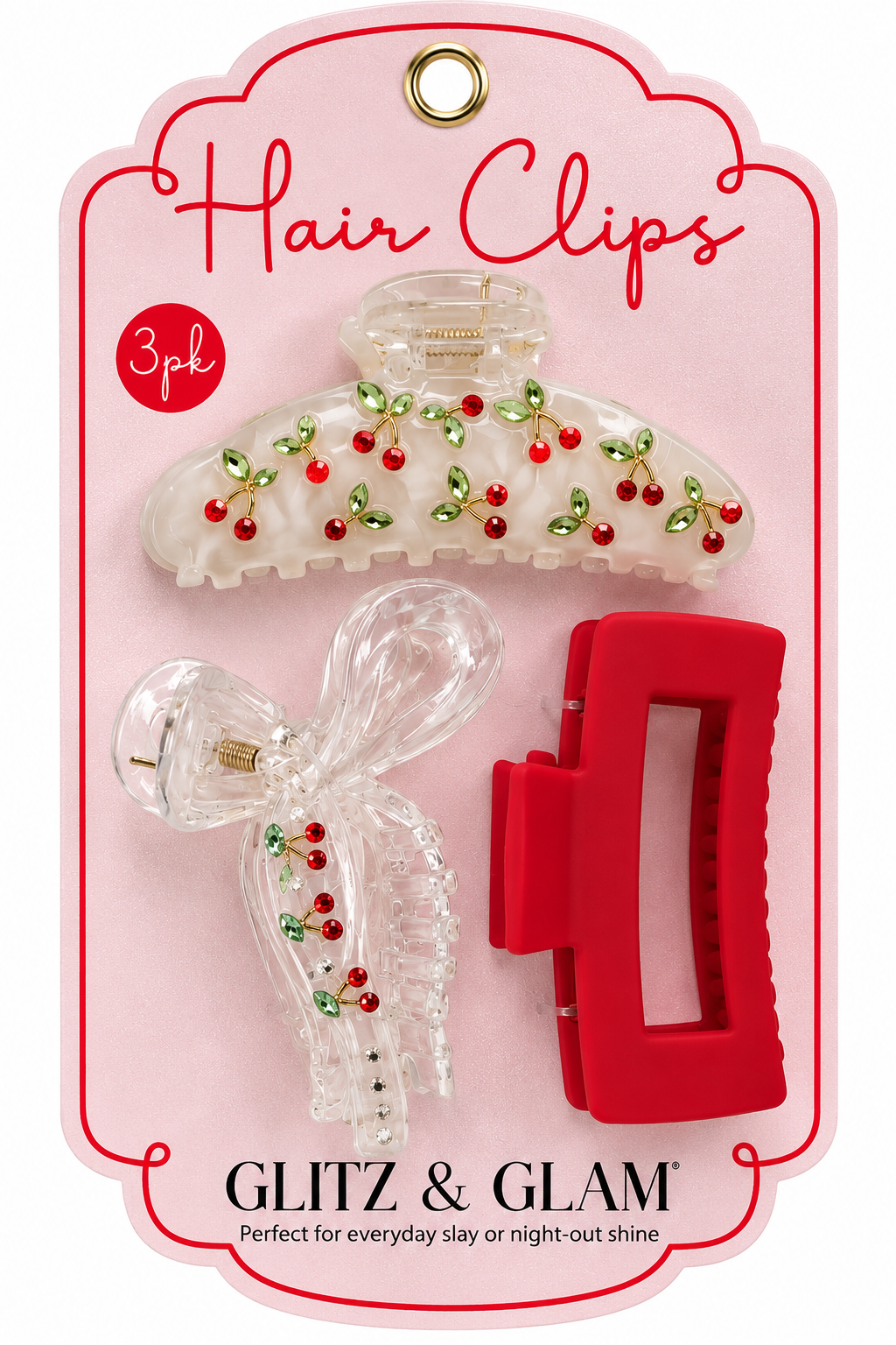 Glitz & Glam | 3pk Hair Clip Set
