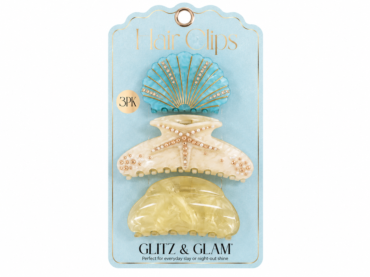 Glitz & Glam | 3pk Hair Clip Set
