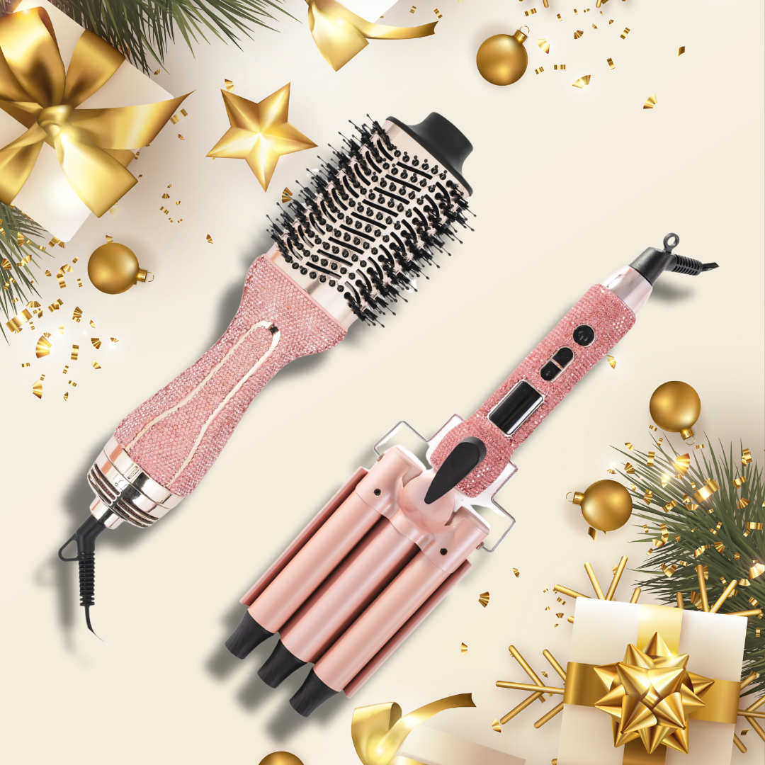 Glitz & Glam Pink Hair Tool Bundle