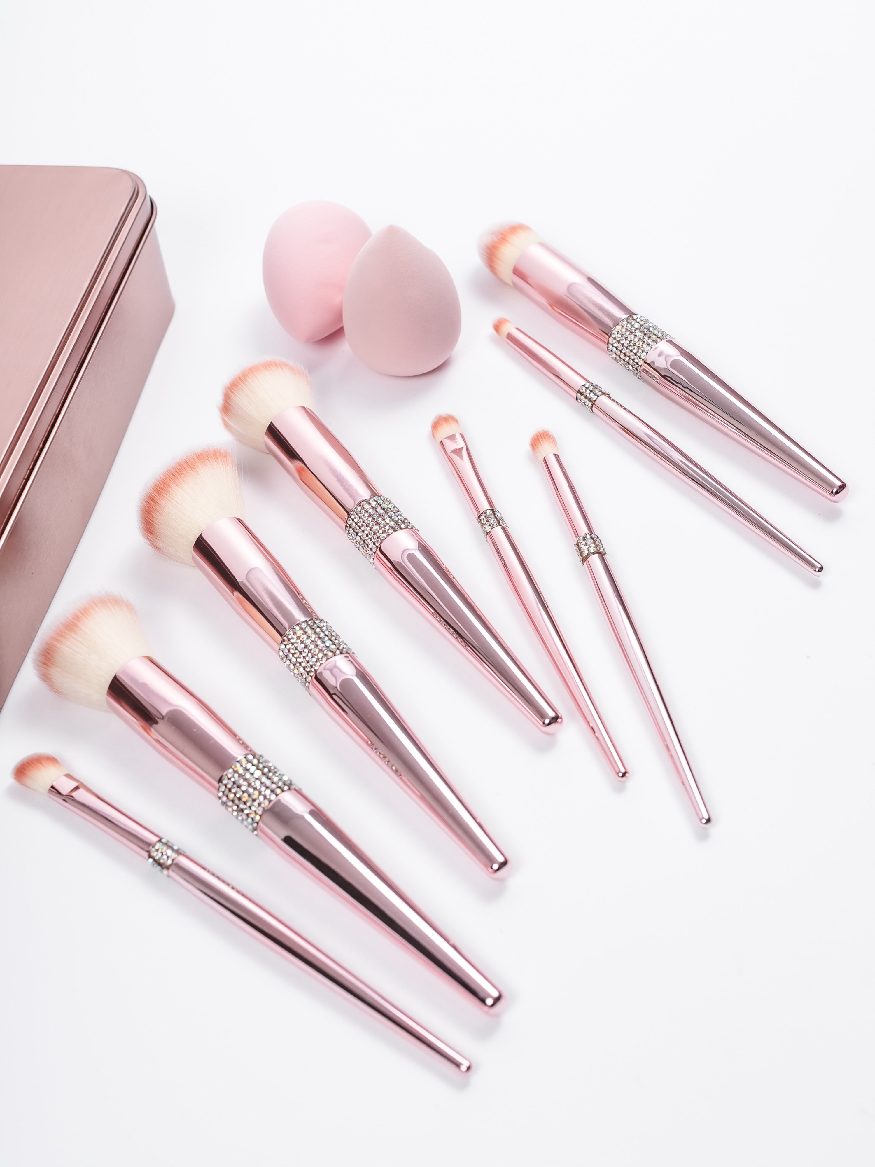 HIMALAYAN SALT Glitz & Glam | 10pc Makeup Brush Set | GG4754