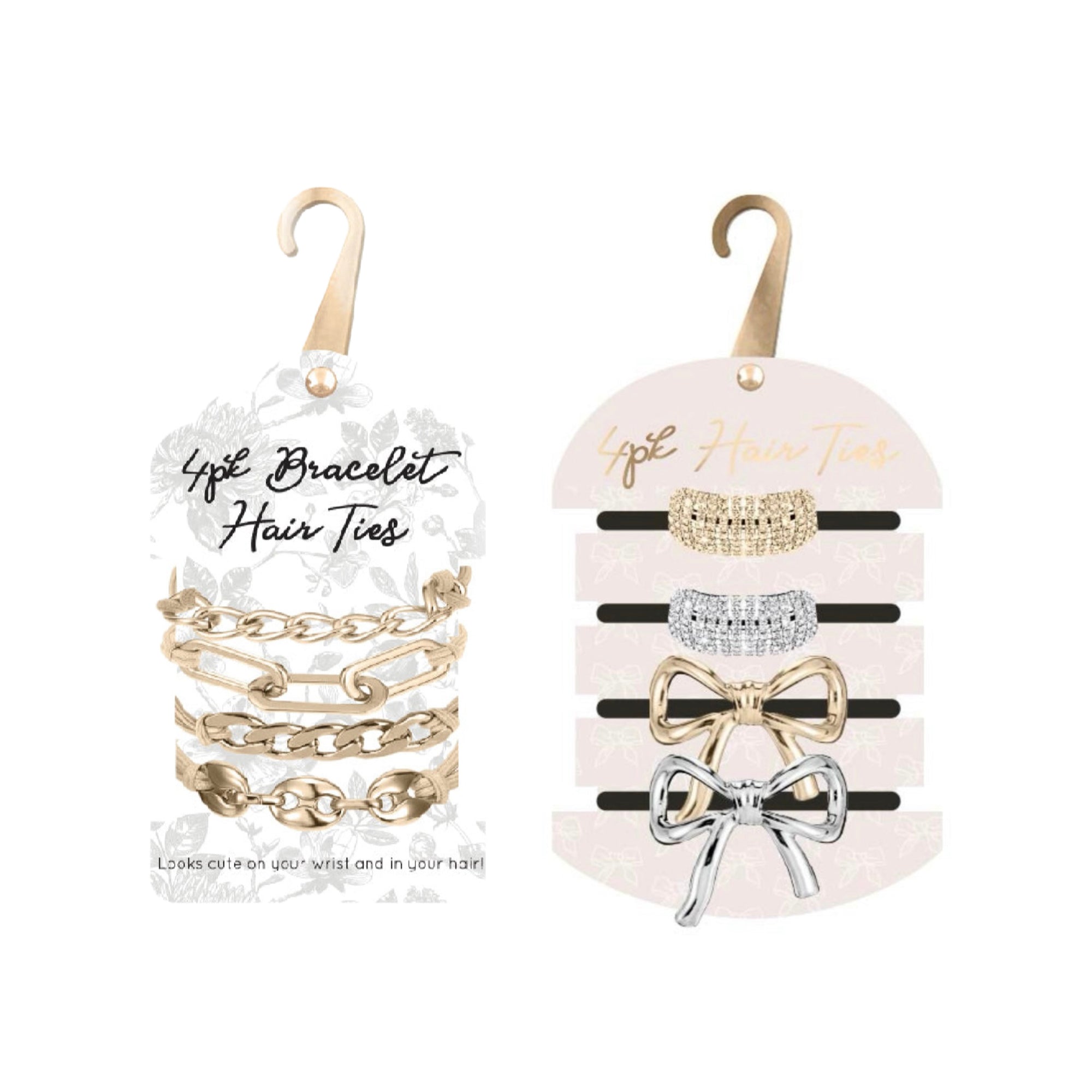 4pk Bracelet Hair Ties