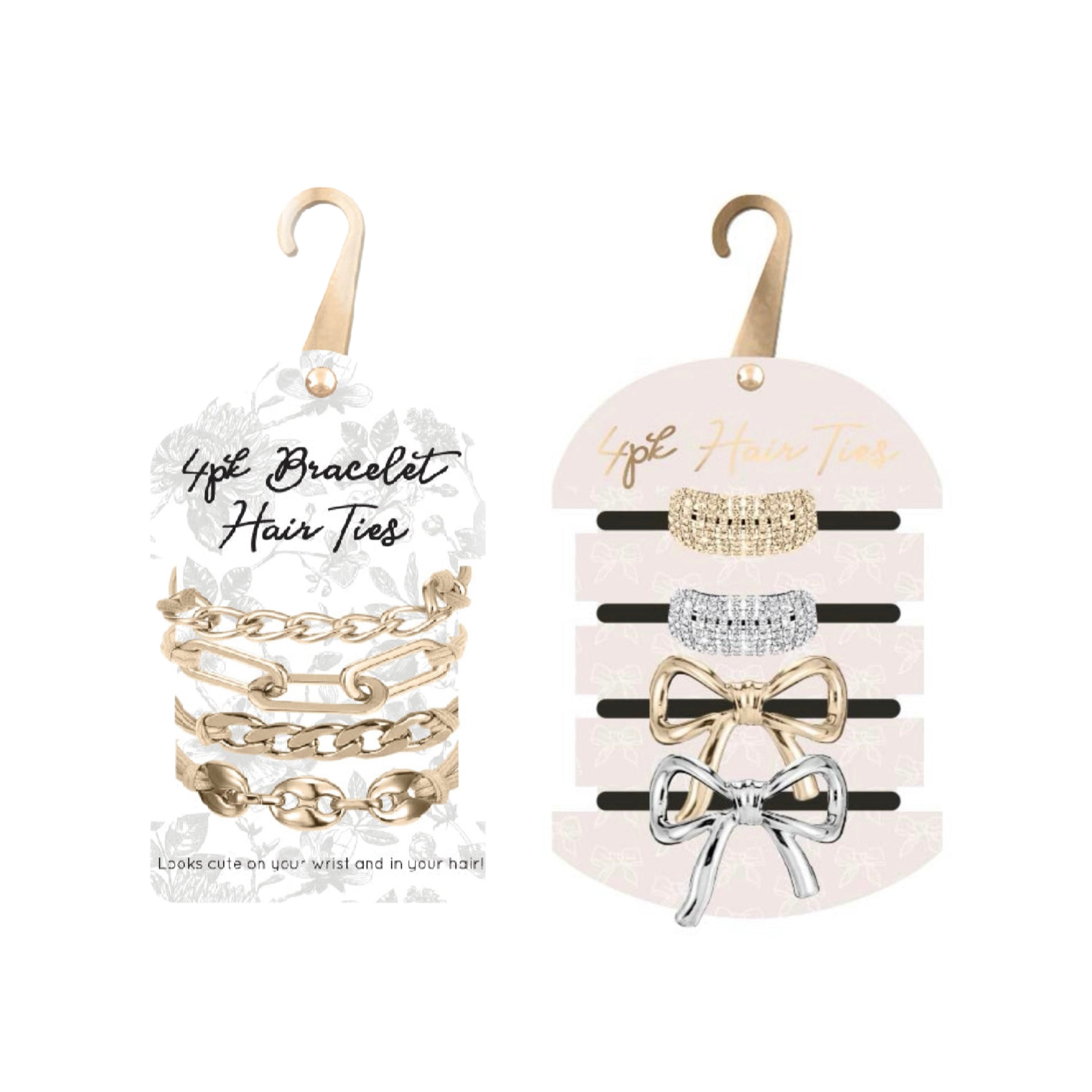 4pk Bracelet Hair Ties