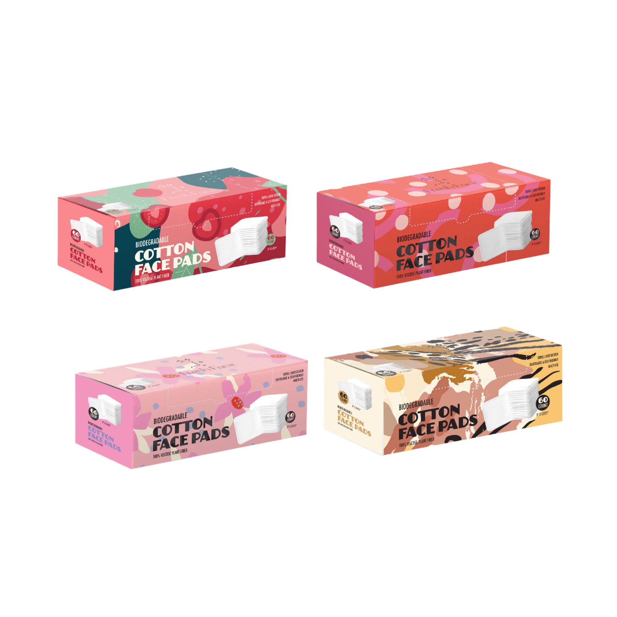 Fresh Face Biodegradable Cotton Face Pads