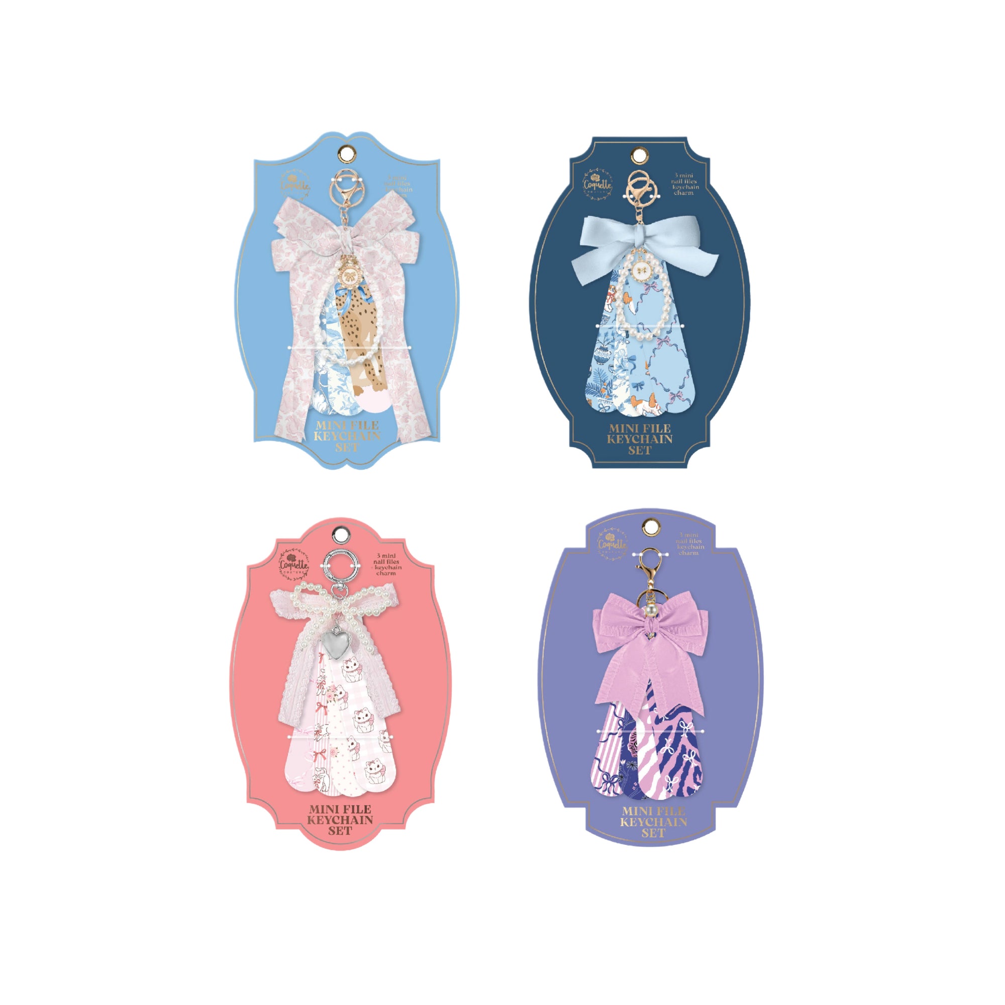 Nail file keychain set