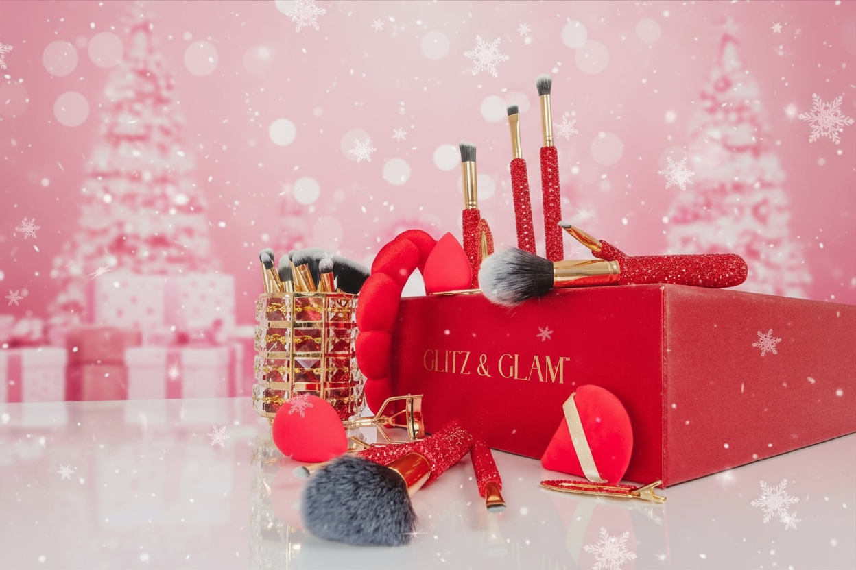CHERRY BLING Mega Glitz & Glam | 31pc Essentials Collection Brush Set | GG4328