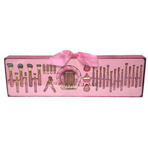 Ruby Pink Mega Glitz & Glam | 31pc Essentials Collection Brush Set | PRE ORDER!