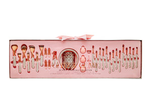 PRE ORDER! | SILVER/ROSE Mega Glitz & Glam | 32pc Essentials Collection Brush Set | MU0307