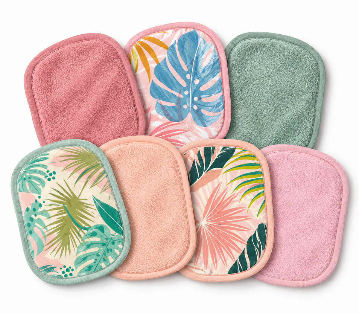 Tropical seven-piece towel set, SKU MU0923