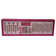 Load image into Gallery viewer, Heartstopper PINK AND SILVER Glitz &amp; Glam | 28pc Essentials Collection Brush Set | MU1639
