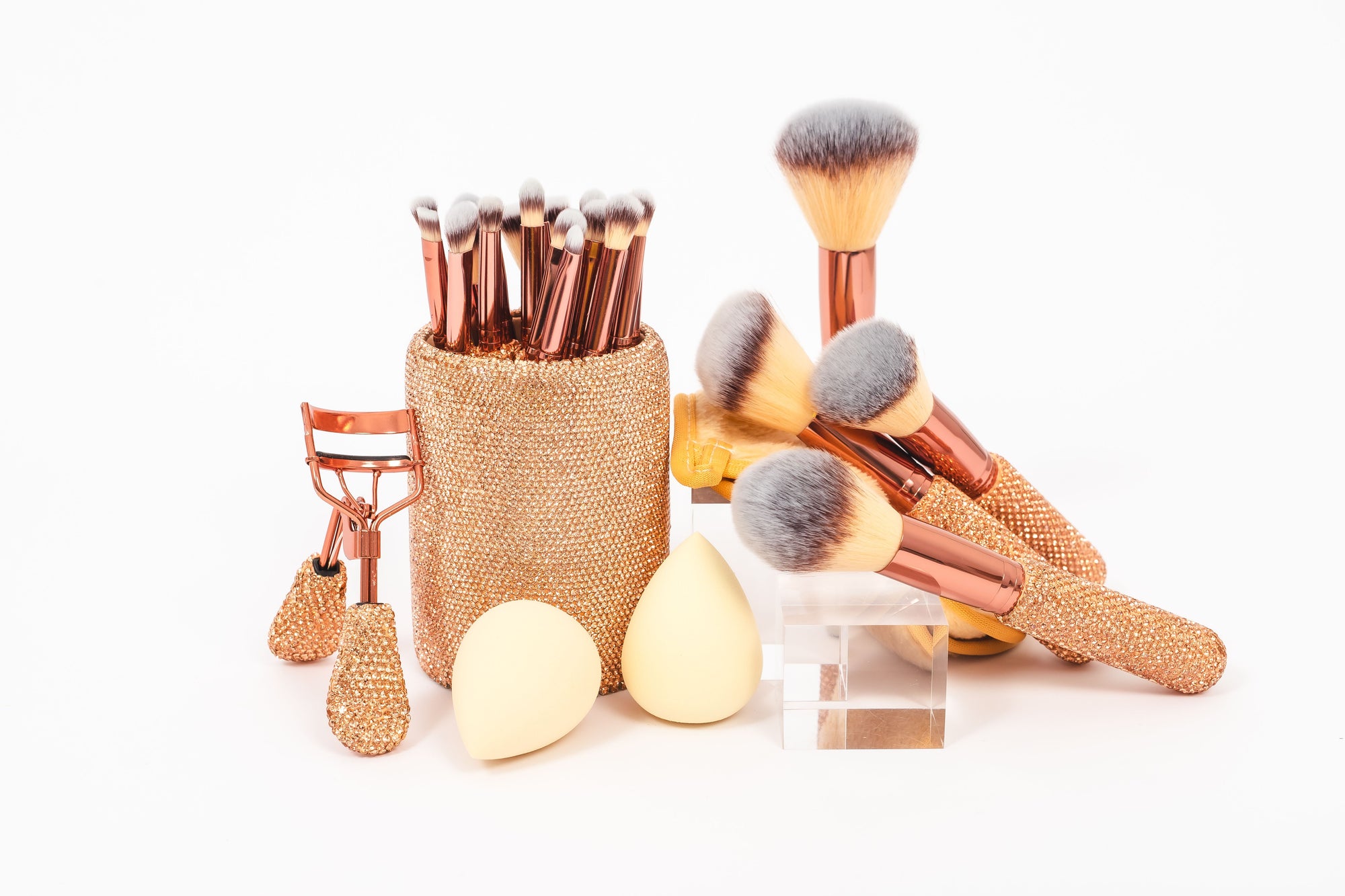 LIMITED EDITION | CHAMPAGNE Glitz & Glam | 26pc Essentials Collection Brush Set | MU9682