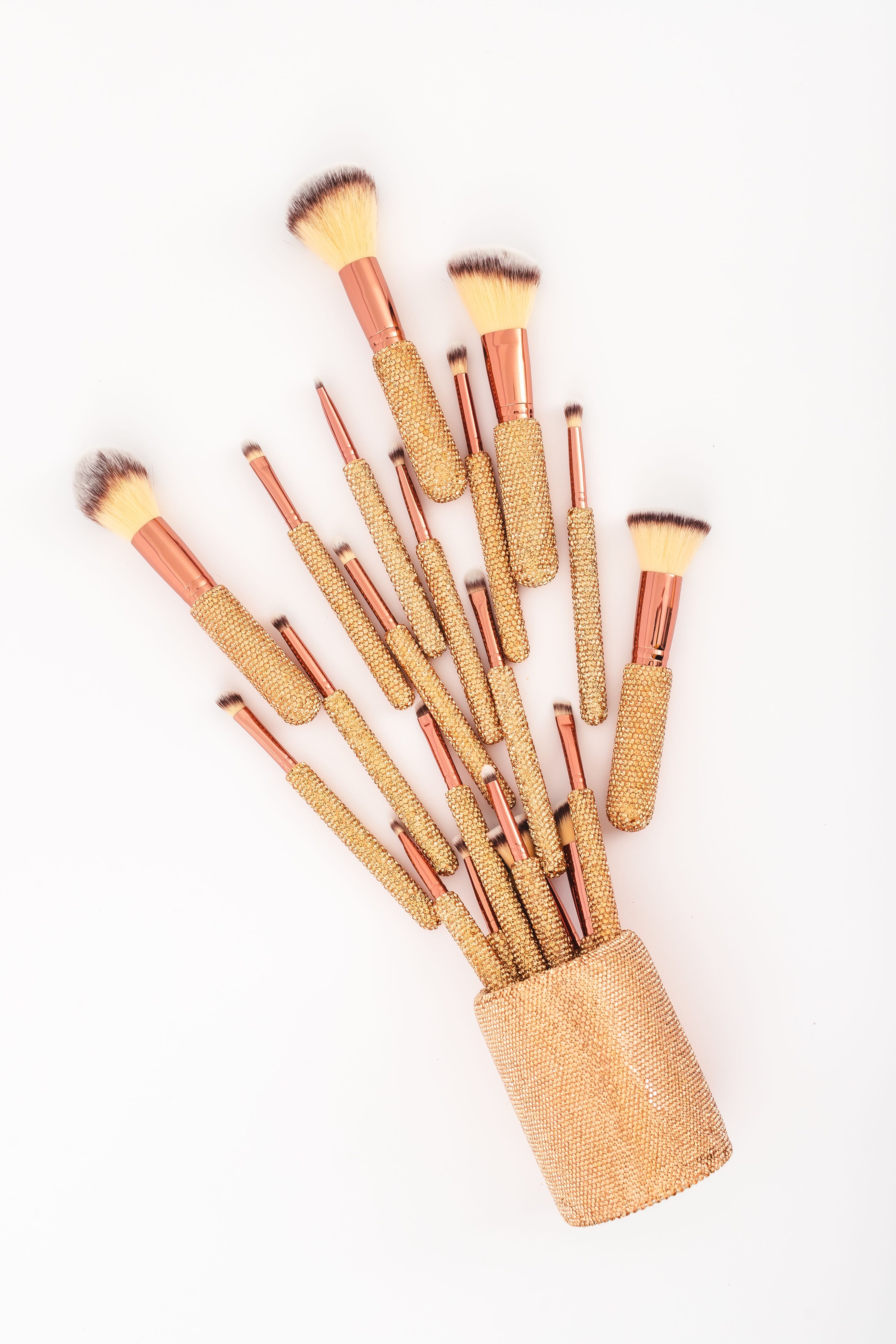 LIMITED EDITION | CHAMPAGNE Glitz & Glam | 26pc Essentials Collection Brush Set | MU9682