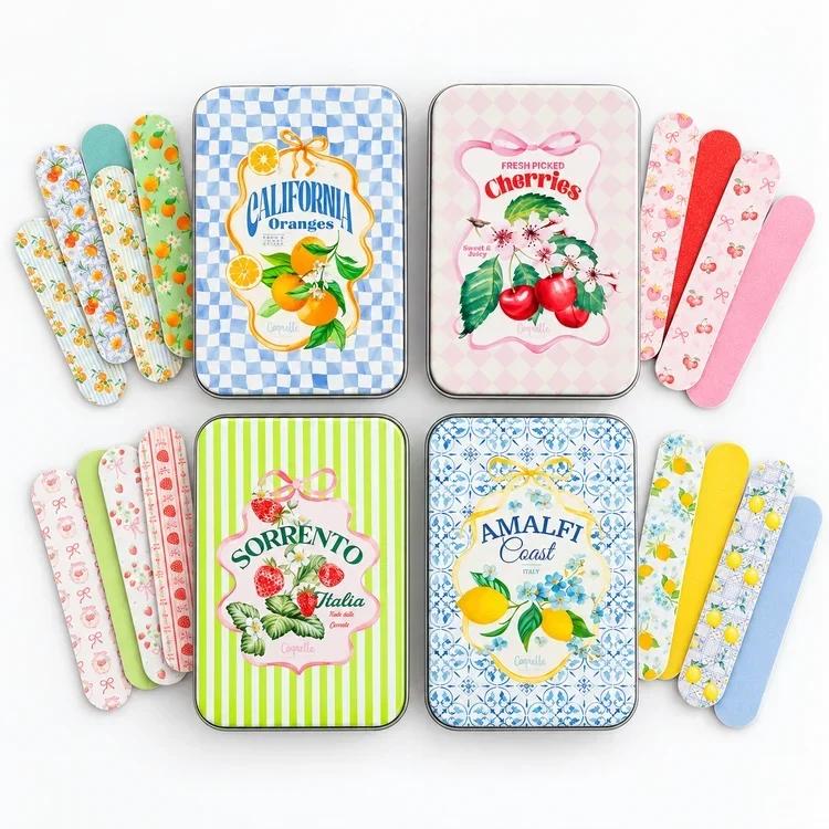12pc mini nail files in tin